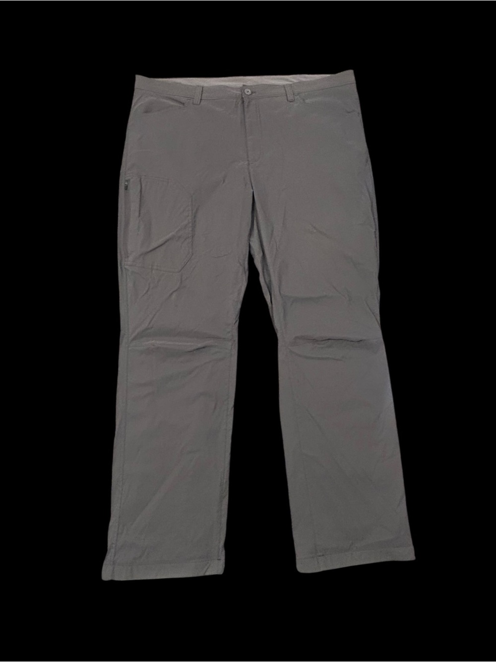 Eddie Bauer Fleece Lined Tech Pant Men’s 42x32 Gray Midweight Winter Cargo Warm